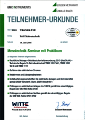 Messtechnik-Seminar mit Praktikum, Thorsten Feil (Gossen Metrawatt)